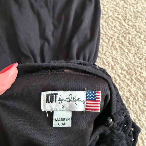 Black (shorts) romper with lace top. - Picture 7 of 7